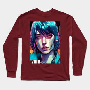 CYBER GIRL #1 Long Sleeve T-Shirt